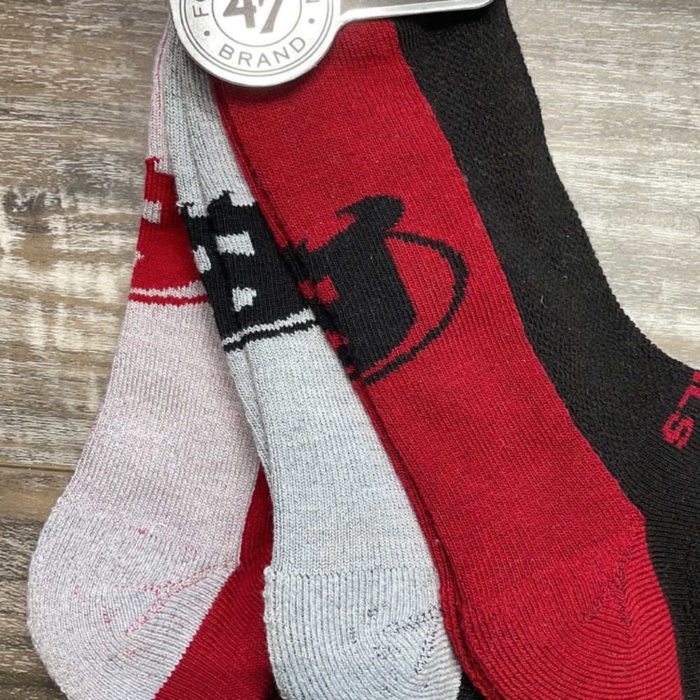 Devils 3 Pack Socks - Picture 3 of 5